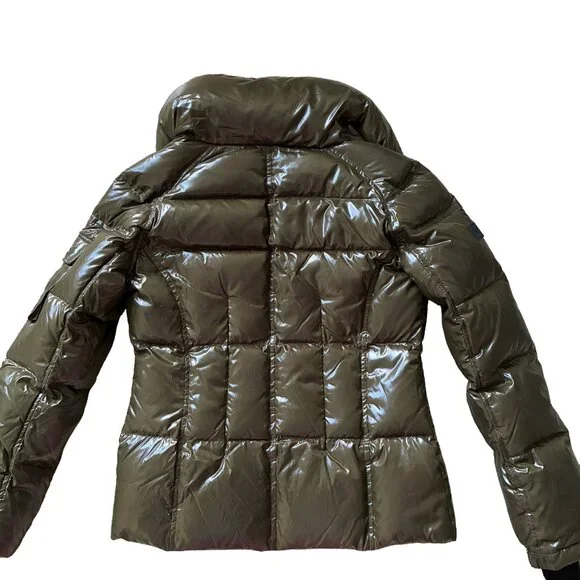 SAM FREESTYLE Puffer Down Jacket in Olive Green - Picture 7 of 7